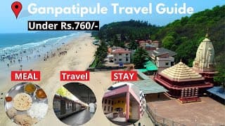 Ganpatipule Travel Guide | Rs.760 Budget | Mumbai to Ganpatipule | Ratnagiri | Ganpatipule beach thumbnail